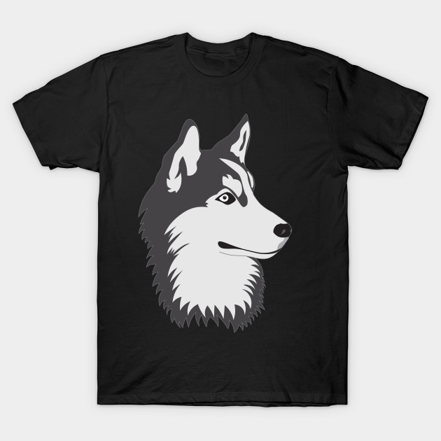 husky dog face by EmarDesign